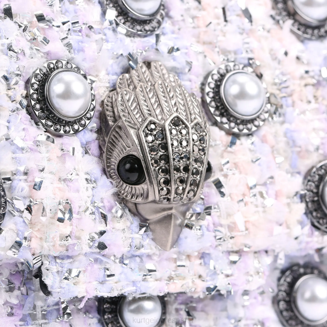 Kurt Geiger mujer mini kensington de tweed londinense 2LPR86 | bolsas lila